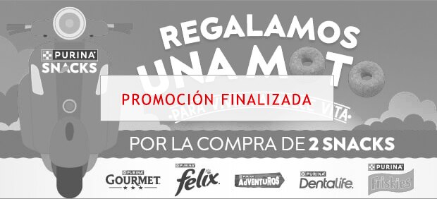 Gana una moto con Purina Snacks