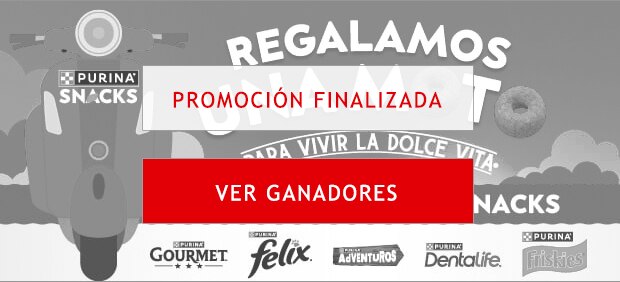 Gana una moto con Purina Snacks