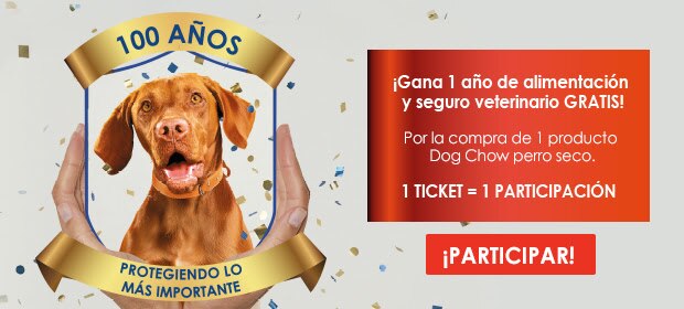 ¡Celebra 100 años de PURINA® DOG CHOW®!