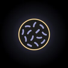Icono de una bacteria beneficiosa