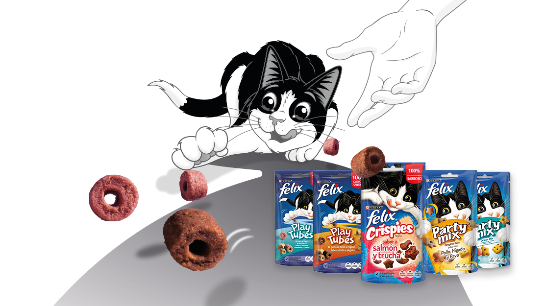 Productos Snacks para gatos Felix Crunchy & Soft​
