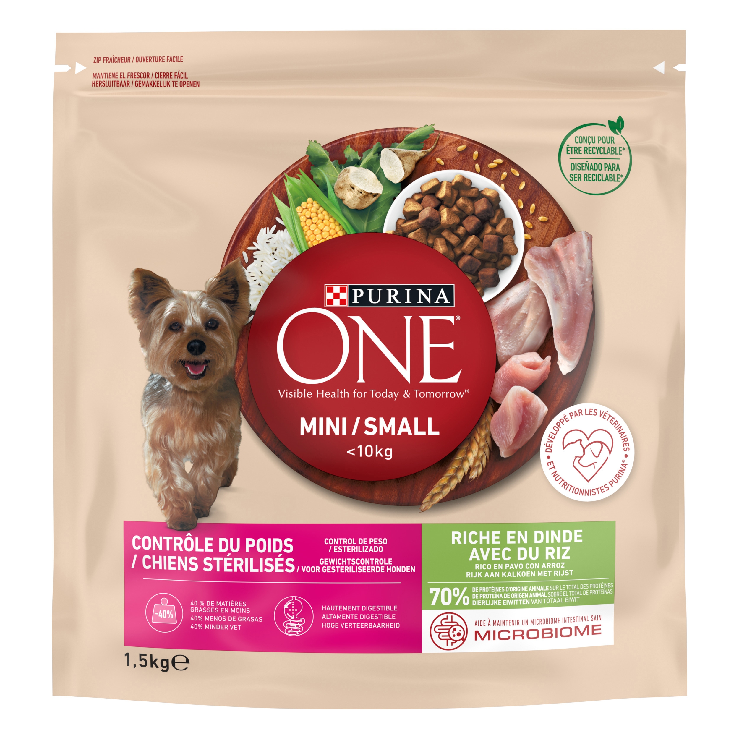 PURINA® ONE Mini Comida seca perros pequeños Weight Control