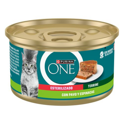 Lata de Purina® ONE® estirilizado HsCCTurkey&Spinach