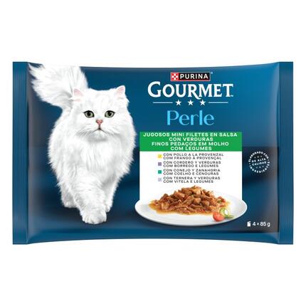 PURINA® GOURMET® Perle Finas Láminas con Verduras - 1