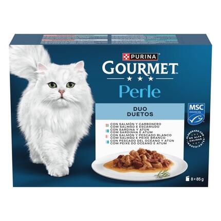 PURINA® GOURMET® Perle Finas Láminas DUO con Pescados - 1