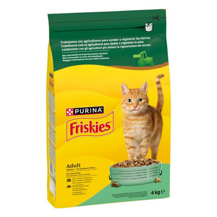 PURINA® FRISKIES®  Adulto con Conejo, Pollo y Verduras