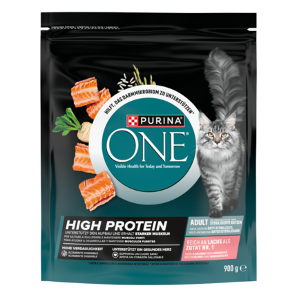PURINA® ONE® High Protein Rico en Salmón - 1