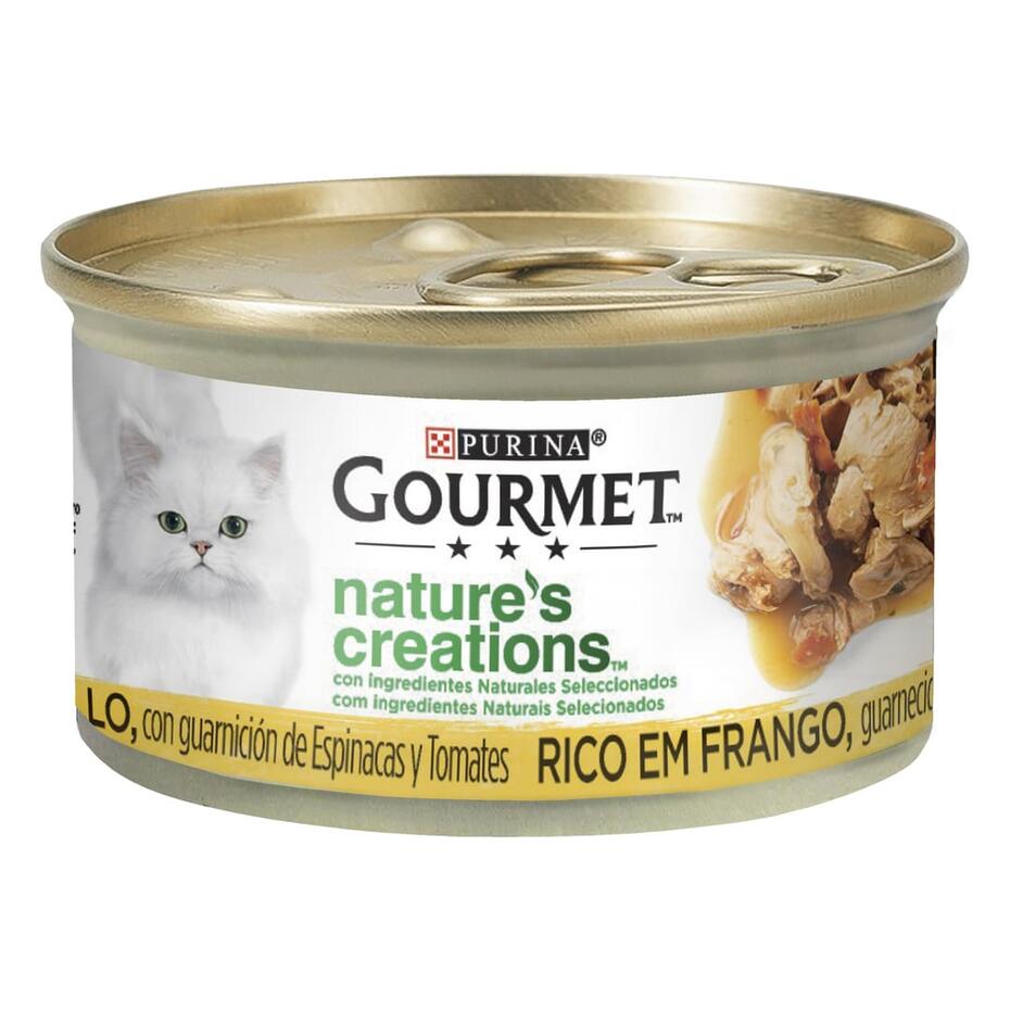 PURINA® GOURMET® NATURE'S CREATIONS Mini Filetes Rico en Pollo Vista Frontal