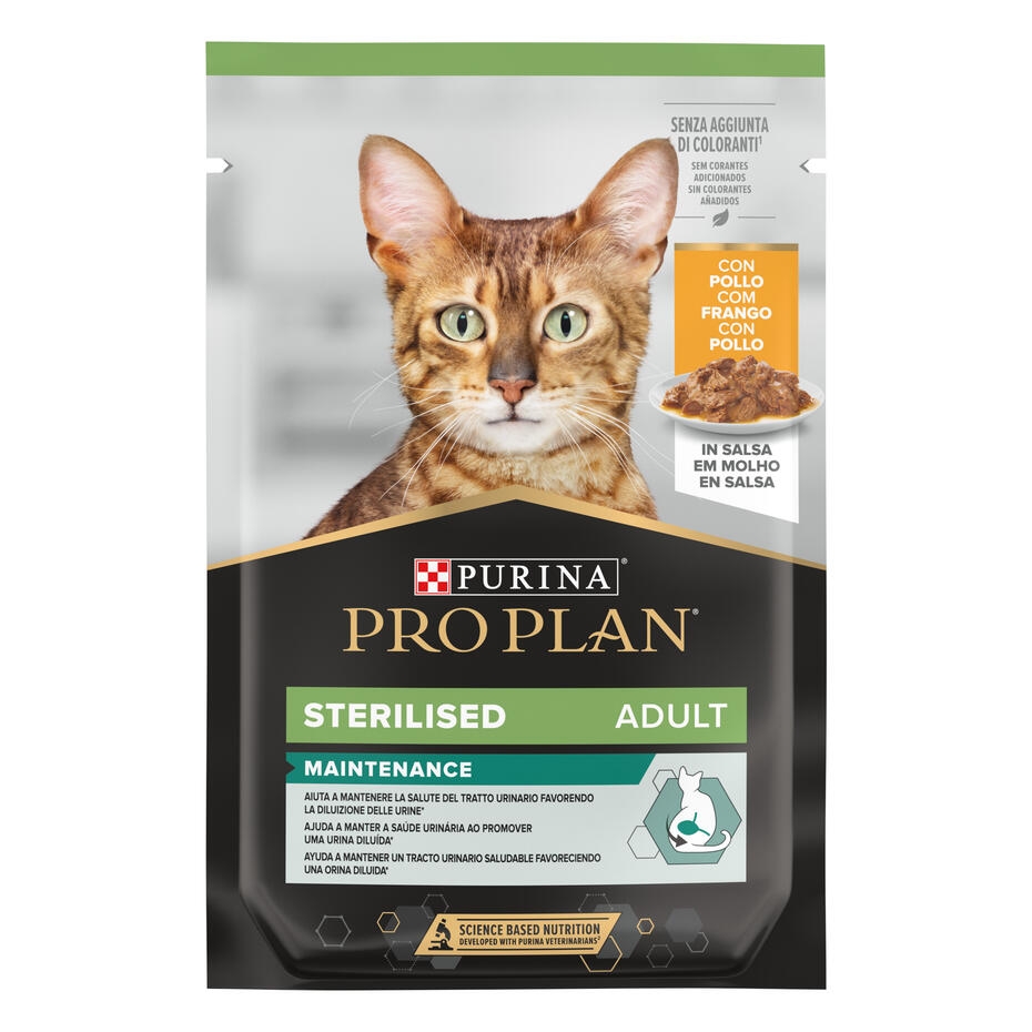 ​PURINA® PRO PLAN® Gato esterilizado con Pollo en Salsa