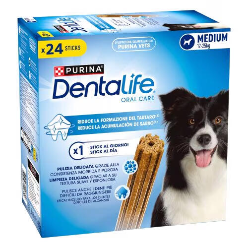 PURINA® DENTALIFE® Medium Multipack 24 sticks - Frontal de pack de producto