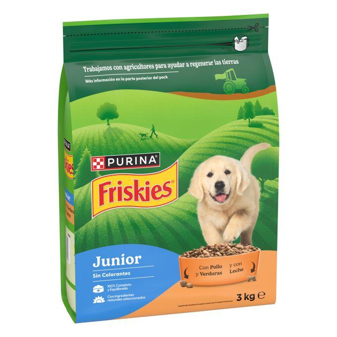 PURINA® FRISKIES® Junior con Pollo, Verduras y Leche - 1