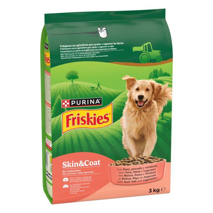 PURINA® FRISKIES® Skin&Coat con Buey, Pescado y Verduras - 1