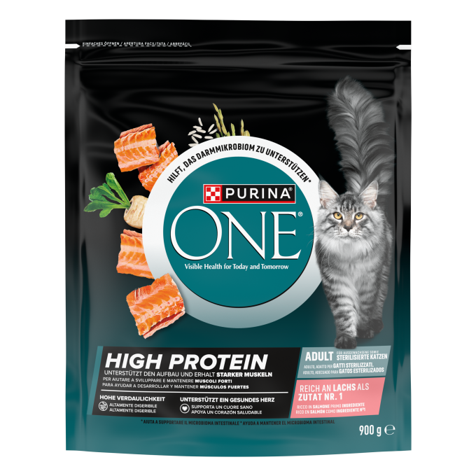 PURINA® ONE® High Protein Rico en Salmón - 1