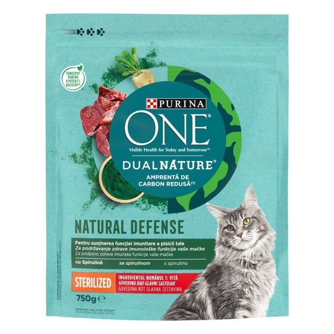 PURINA® ONE® DualNature® NATURAL DEFENSE Esterilizado con Spirulina, Buey - ingrediente N°1