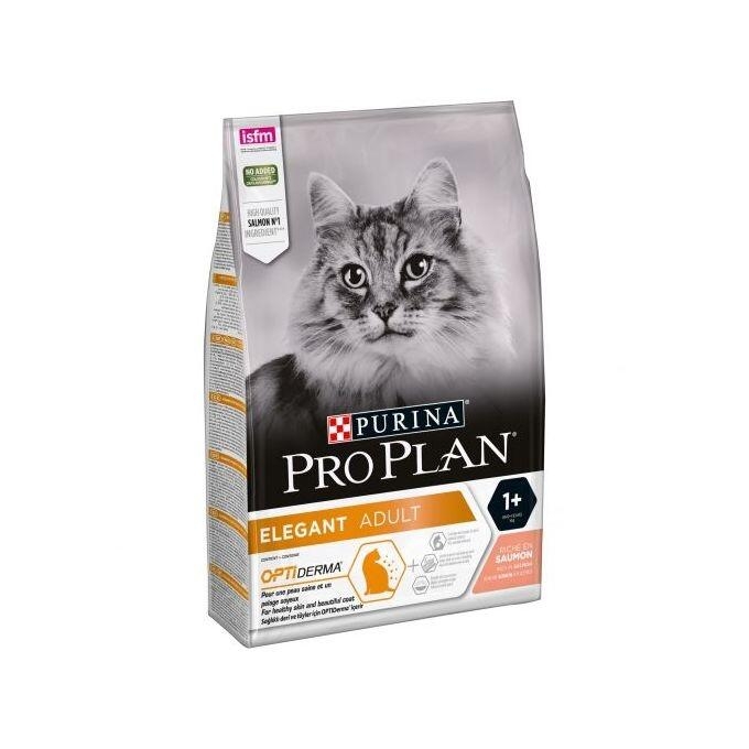Saco Purina Pro Plan Elegant Adult con OPTIDerma, rico en salmón, para gatos adultos.