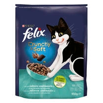 FELIX® Crunchy&Soft con Salmón, Atún y Verduras Vista Frontal