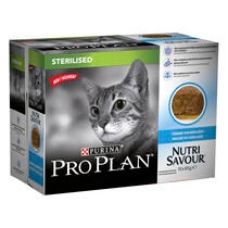 PURINA® PRO PLAN® Gato húmedo Esterilizado Terrine Bacalao Vista Frontal