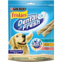 PURINA®  FRISKIES®  Dental Fresh Aliento Fresco perro mediano y grande Vista Frontal