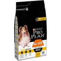 PURINA® PRO PLAN® Perro Adulto Todos los Tamaños con Optiweight tico en Pollo Vista Lateral