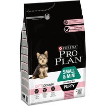​​​PURINA® PRO PLAN® Perro Cachorro Pequeños y Mini con Optiderma rico en Salmón Vista Lateral