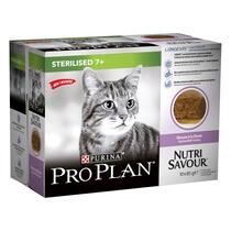 PURINA® PRO PLAN® Gato húmedo STERILISED 7+ Terrine Pavo Vista Frontal