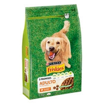 PURINA® FRISKIES® Adulto Aves Vista Frontal