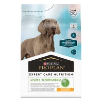 PURINA® PRO PLAN EXPERT CARE NUTRITION Perro Allsize ESTERILIZADO/LIGHT Pollo Vista Frontal