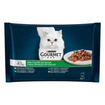 PURINA® GOURMET® PERLE Finas Láminas con Verduras Vista Frontal