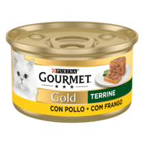 PURINA® GOURMET® GOLD Terrine con Pollo Vista Frontal