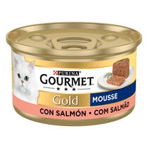 PURINA® GOURMET® GOLD Mousse con Salmón Vista Frontal