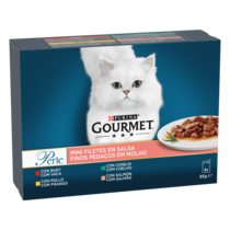 PURINA® GOURMET® PERLE Finas Láminas en Salsa Vista Frontal