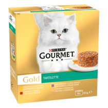 PURINA® GOURMET® GOLD Tartelette con Carnes y Verduras Pack Surtido Vista Frontal