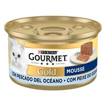 PURINA® GOURMET® GOLD Mousse con Pescado del Océano Vista Frontal