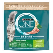 PURINA ONE® Indoor Formula Rico en pavo y cereales integrales Vista Frontal