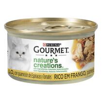 PURINA® GOURMET® NATURE'S CREATIONS Mini Filetes Rico en Pollo Vista Frontal