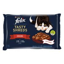 FELIX® Tasty Shreds Selecciones Favoritas Comida Húmeda para Gato