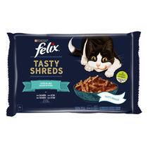 FELIX® Tasty Shreds Festín del Mar Comida Húmeda para Gato