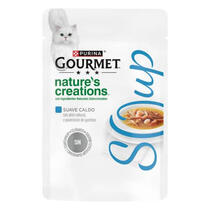 PURINA® GOURMET® Nature's Creations Soup atún natural y guarnición de gambas 40g