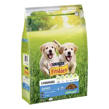 PURINA® FRISKIES® Junior Pollo Vista Frontal