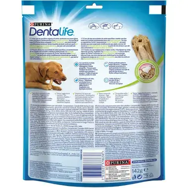 PURINA® DENTALIFE® snacks para perros grandes Vista Trasera