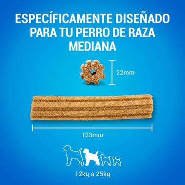 PURINA® DENTALIFE® snacks para perros medianos Textura