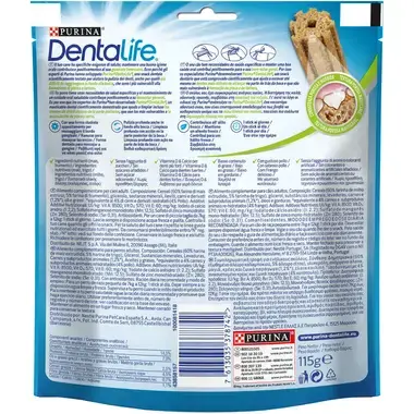 PURINA® DENTALIFE® snacks para perros pequeños Vista Trasera