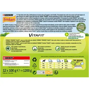 PURINA® FRISKIES® Adulto con Pollo, Cordero y Buey en Salsa Vista Trasera
