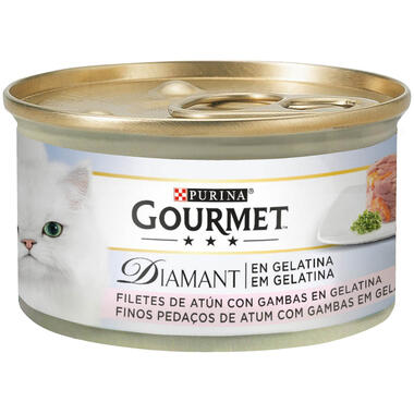 GOURMET DIAMANT Finas Láminas en Pastel de Gelatina con Atún y Gambas Vista Frontal