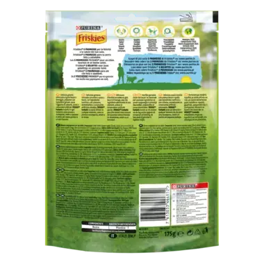PURINA® FRISKIES® Funtastix Vista Trasera