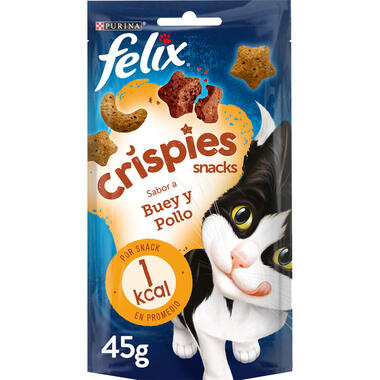 FELIX® Crispies Buey y Pollo 45g Vista Frontal