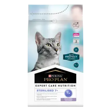 PURINA® PRO PLAN EXPERT CARE NUTRITION Gato Esterilizado +7 Pavo Vista Frontal
