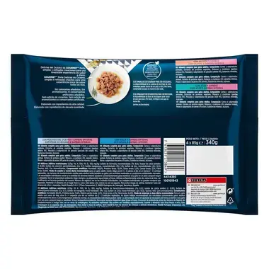 PURINA® GOURMET® PERLE Delicias del Océano Vista Trasera
