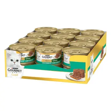 PURINA® GOURMET® GOLD Terrine con Conejo Vista Frontal