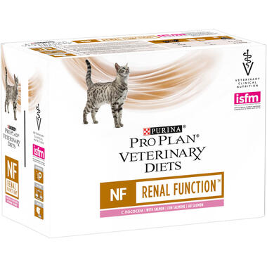 PURINA® PRO PLAN® VETERINARY DIETS Feline NF Renal Function Sobres Salmón Vista Frontal